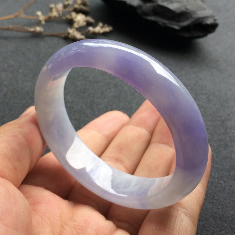 （超值推荐）糯冰种紫罗兰贵妃镯（56mm-49mm）