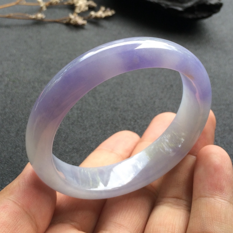 （超值推荐）糯冰种紫罗兰贵妃镯（56mm-49mm）