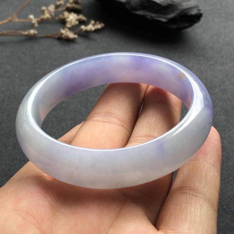 （超值推荐）糯冰种紫罗兰贵妃镯（56mm-49mm）