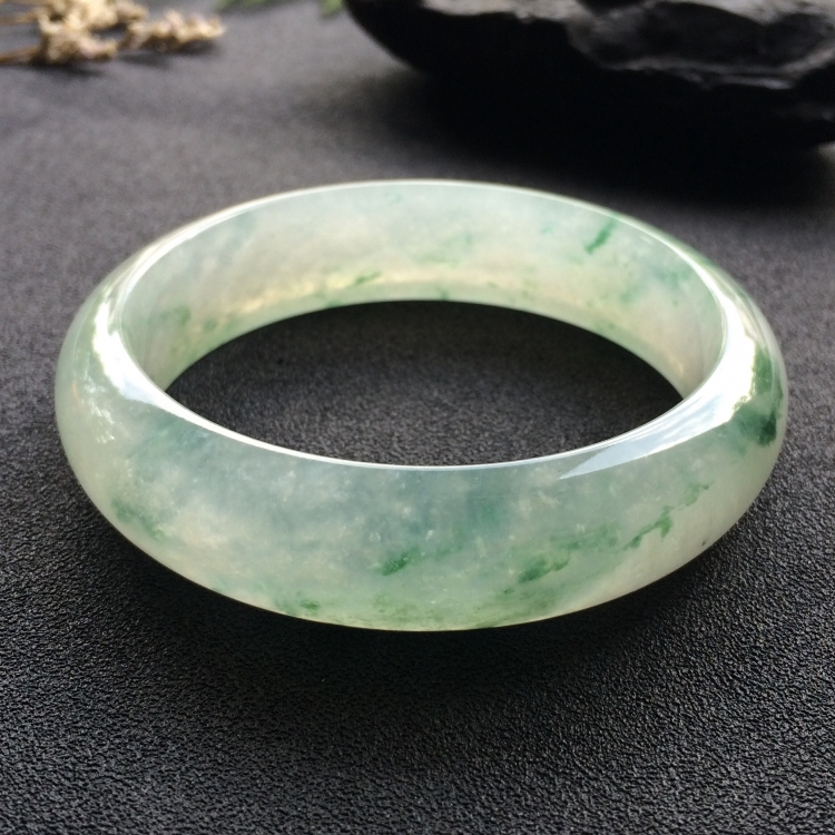 （超值推荐）冰种飘花手镯（57.9mm）