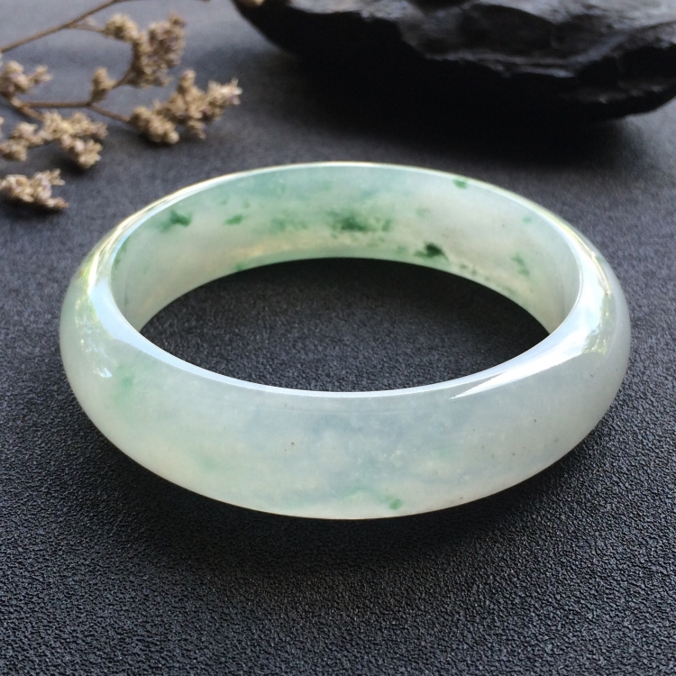 （超值推荐）冰种飘花手镯（57.8mm）