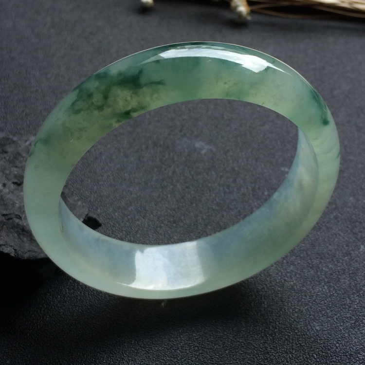 （超值推荐）冰种飘花手镯（58.5mm）