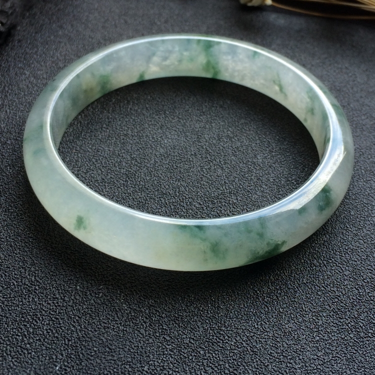（超值推荐）冰种飘花手镯（57.6mm）