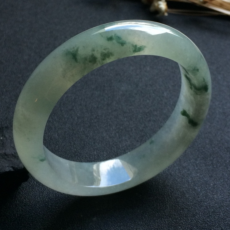 （超值推荐）冰种飘花手镯（57.8mm）