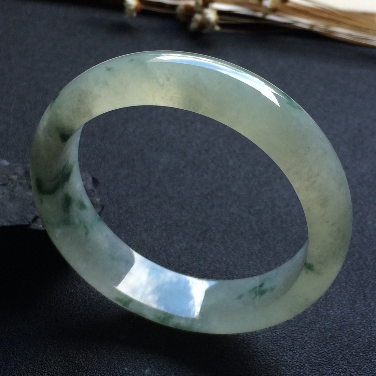 （超值推荐）冰种飘花手镯（57.8mm）