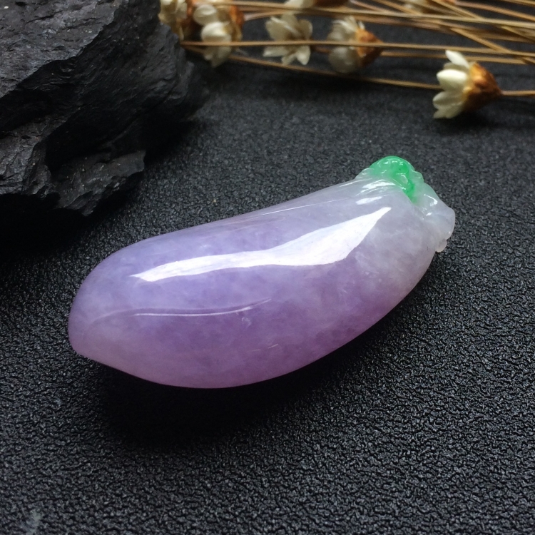 （超值推荐）糯冰种春带彩福瓜挂件