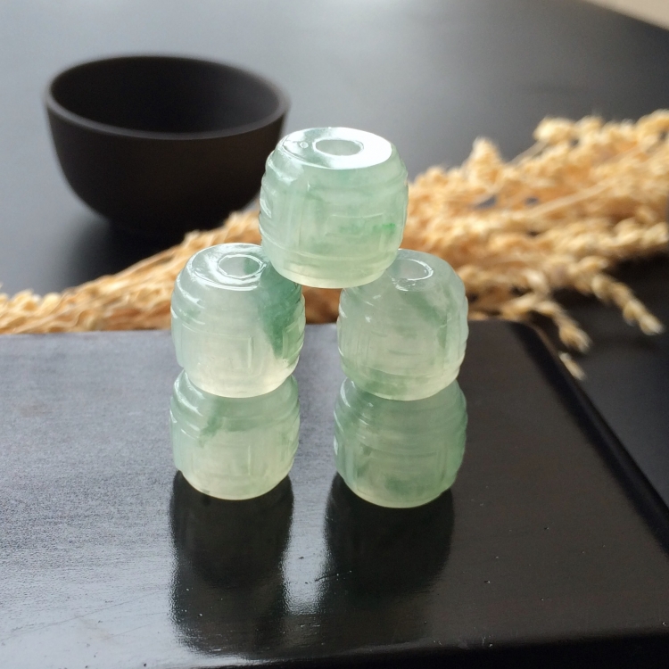 (超值推荐)冰种飘花仿古路路通挂件一批走