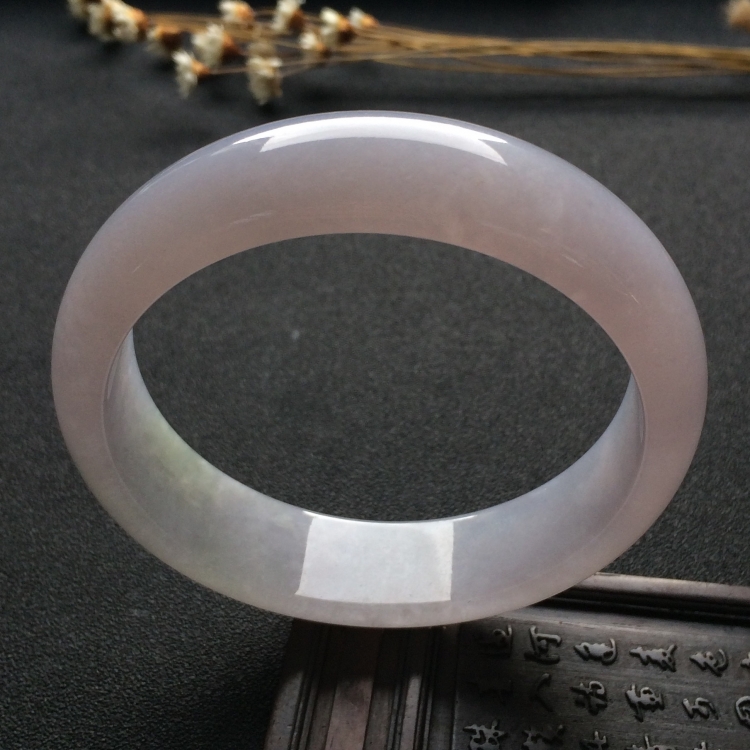 （超值推荐）糯冰种淡紫罗兰手镯（59.1mm）