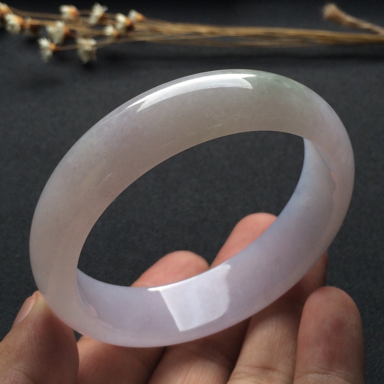 （超值推荐）糯冰种淡紫罗兰手镯（59.1mm）