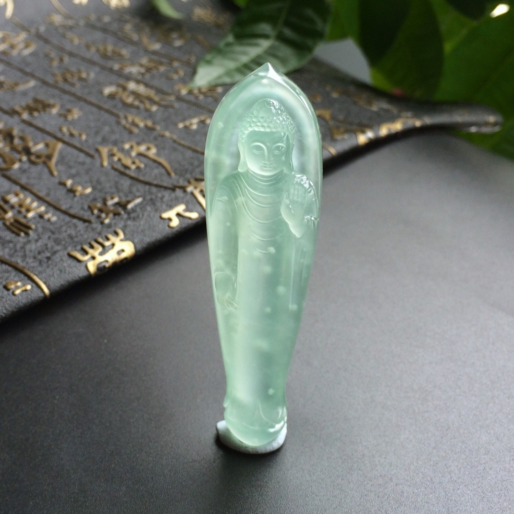 (超值推荐)冰种晴水释迦牟尼挂件