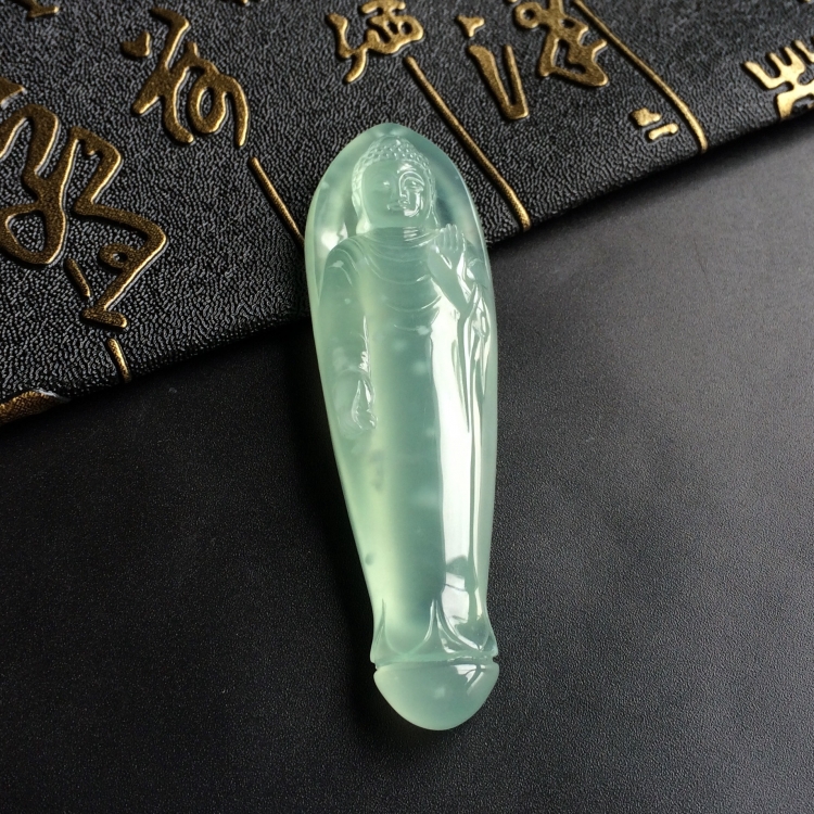 (超值推荐)冰种晴水释迦牟尼挂件