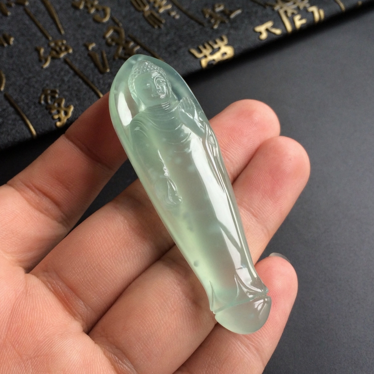(超值推荐)冰种晴水释迦牟尼挂件
