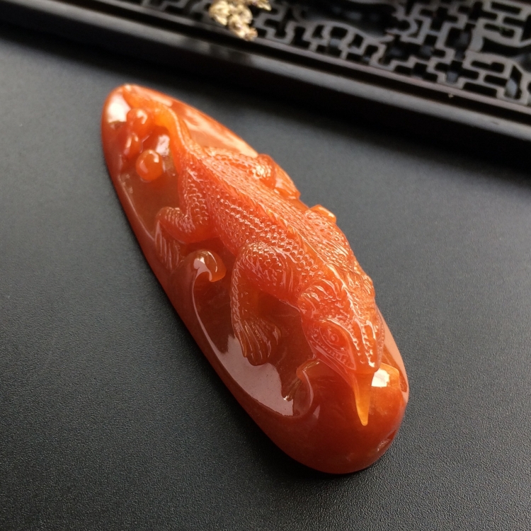 （超值推荐）糯冰种红黄翡今非昔比挂件