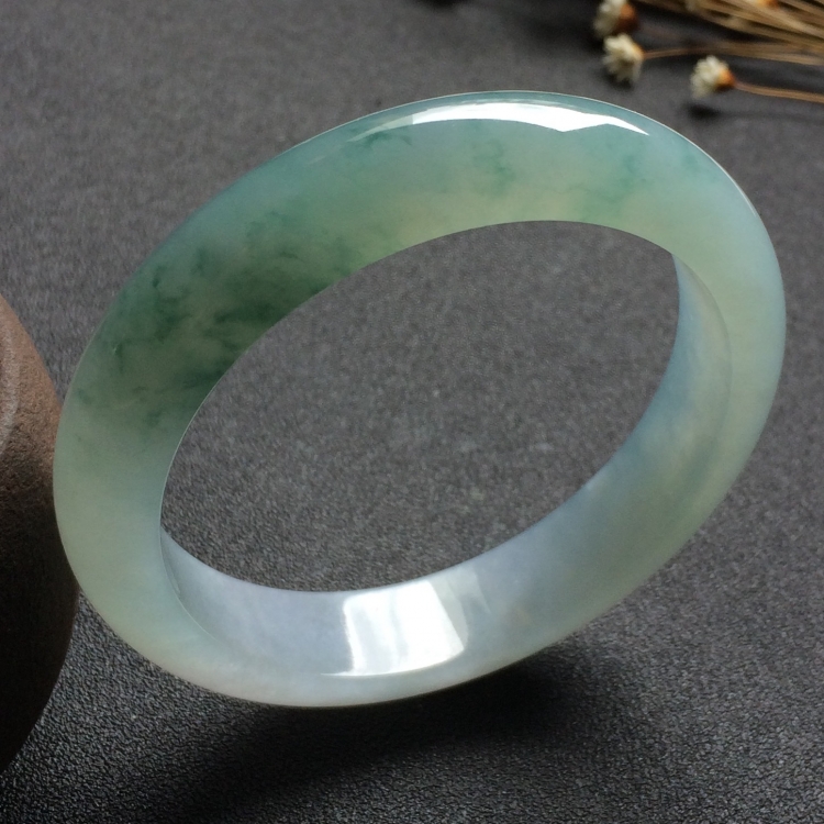 （超值推荐）冰种飘花手镯（57mm）