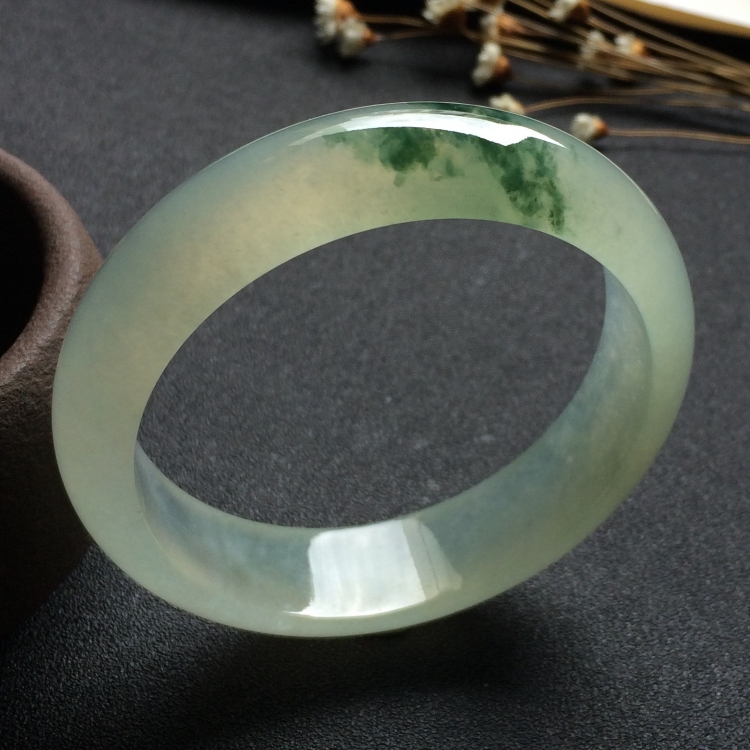 （超值推荐）冰种飘花手镯（57.5mm）