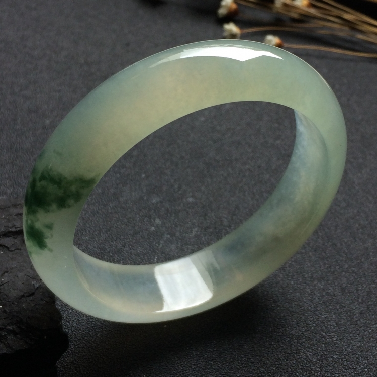 （超值推荐）冰种飘花手镯（57.5mm）