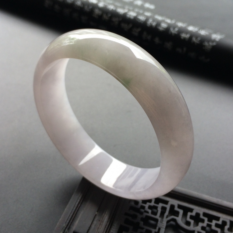 (超值推荐)糯冰种淡紫罗兰手镯(61mm)