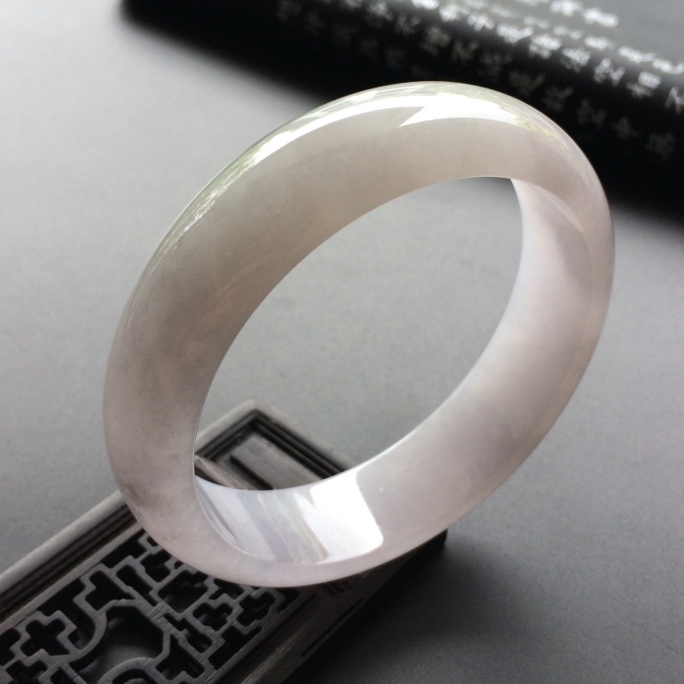 (超值推荐)糯冰种淡紫罗兰手镯(61mm)