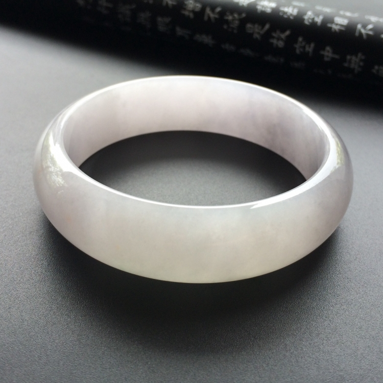 (超值推荐)糯冰种淡紫罗兰手镯(61mm)