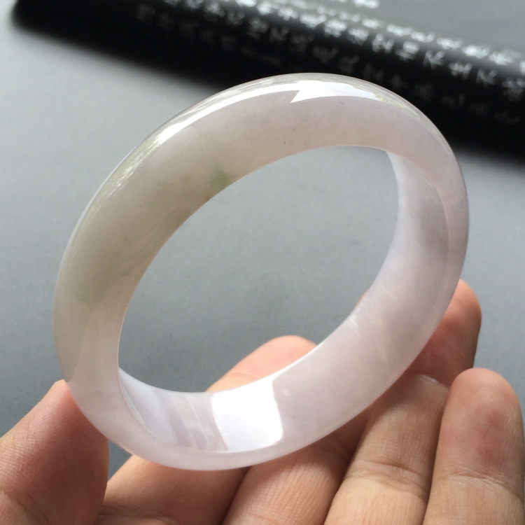 (超值推荐)糯冰种淡紫罗兰手镯(61mm)