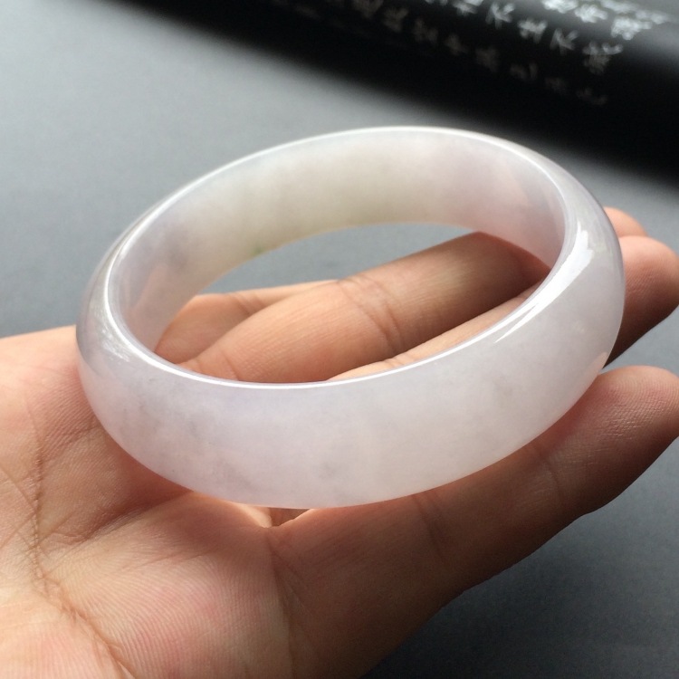 (超值推荐)糯冰种淡紫罗兰手镯(61mm)