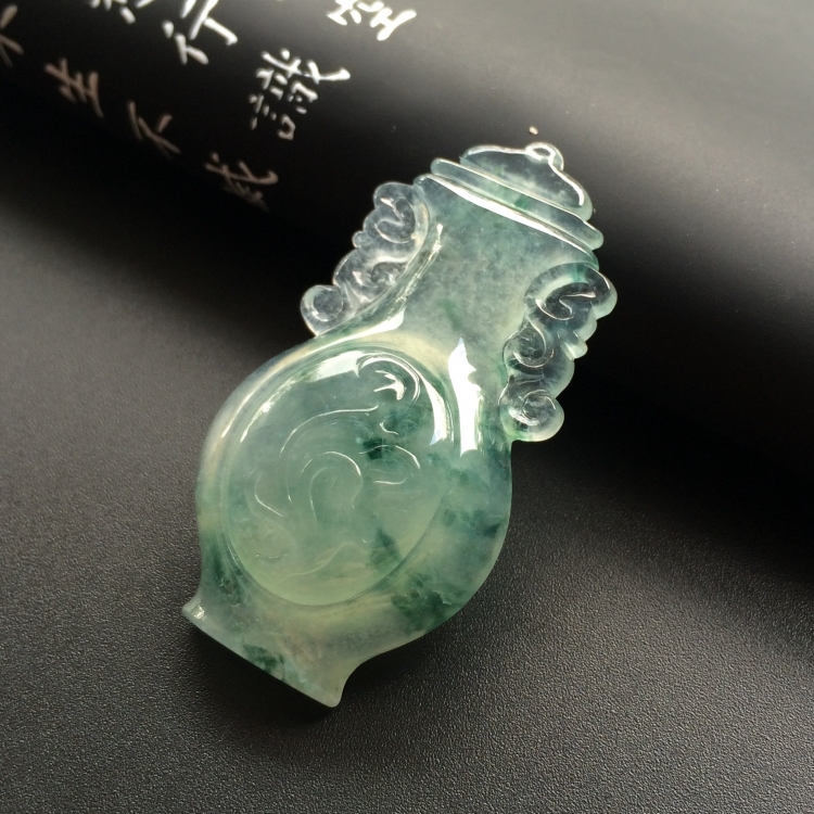 （超值推荐）冰种飘花平平安安挂件