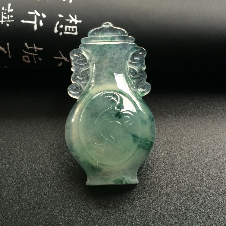 （超值推荐）冰种飘花平平安安挂件