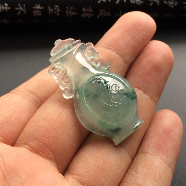 （超值推荐）冰种飘花平平安安挂件