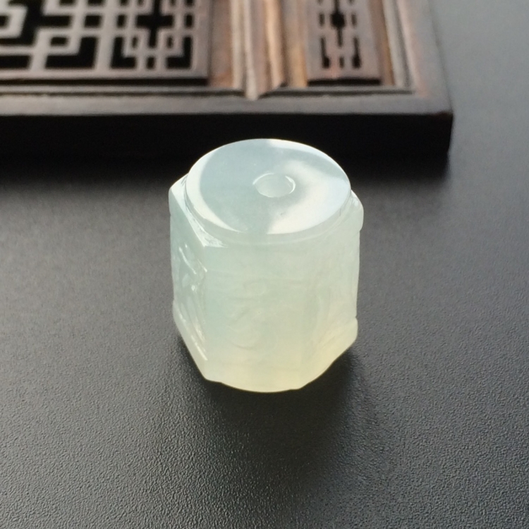(超值推荐)冰种淡晴水路路通挂件
