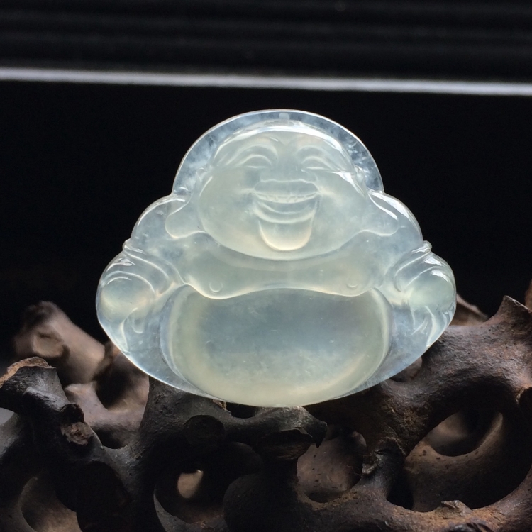 （超值推荐）冰种淡晴水玉佛挂件