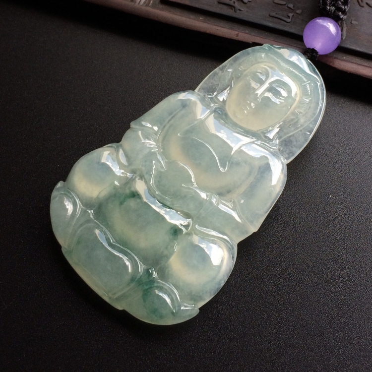 （超值推荐）冰种飘花观音挂件