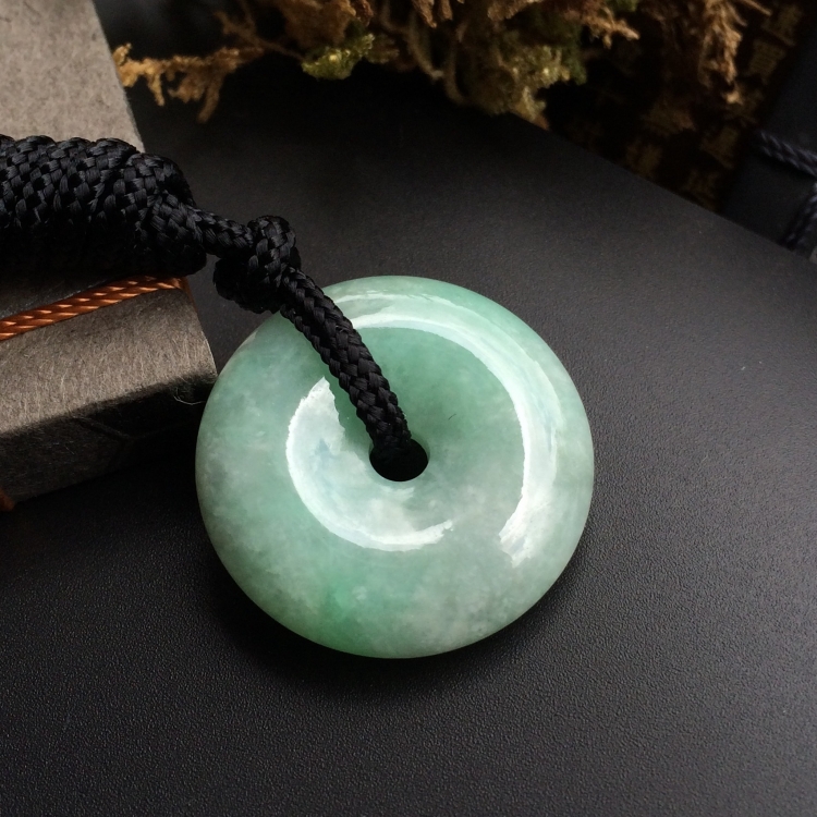 （超值推荐）糯冰种晴水平安扣挂件