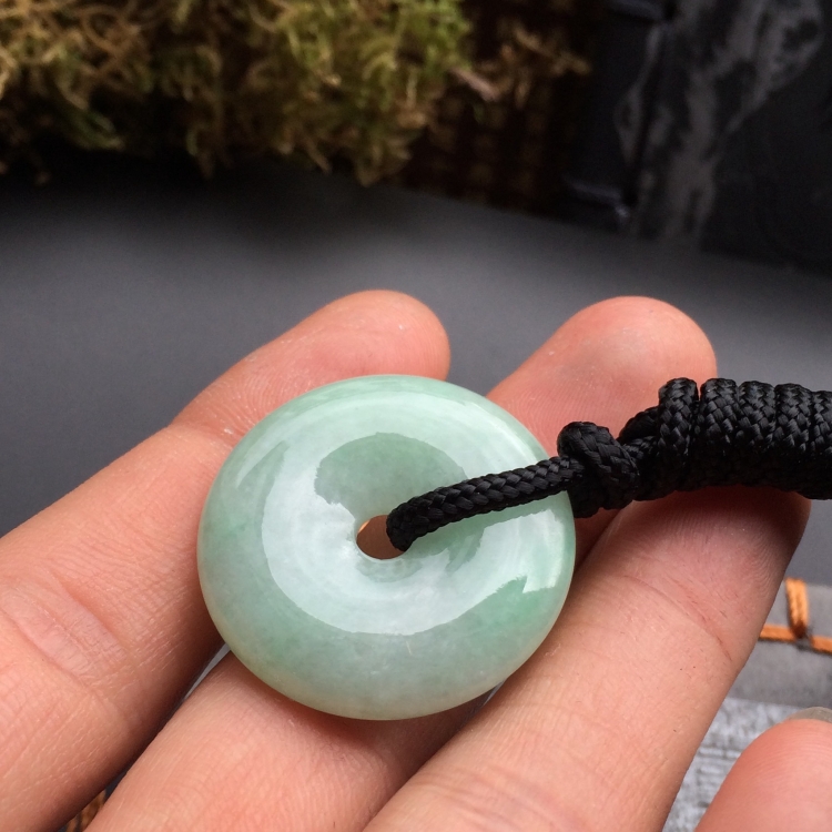 （超值推荐）糯冰种晴水平安扣挂件