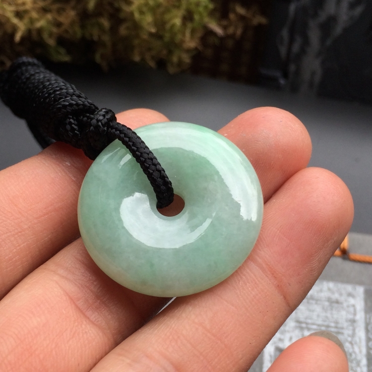 （超值推荐）糯冰种晴水平安扣挂件