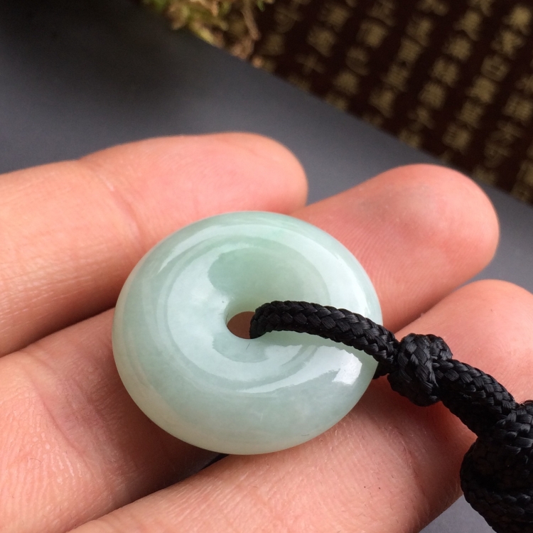 （超值推荐）糯冰种晴水平安扣挂件