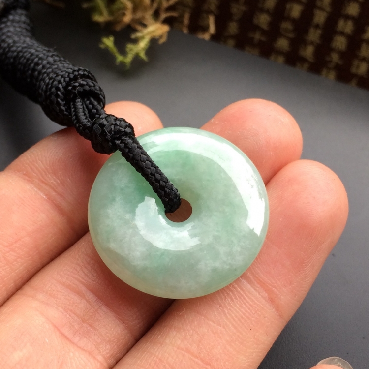 （超值推荐）糯冰种晴水平安扣挂件