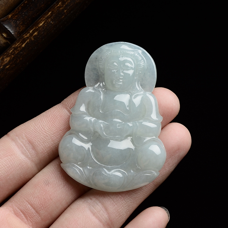 （超值推荐）糯冰种晴水观音挂件