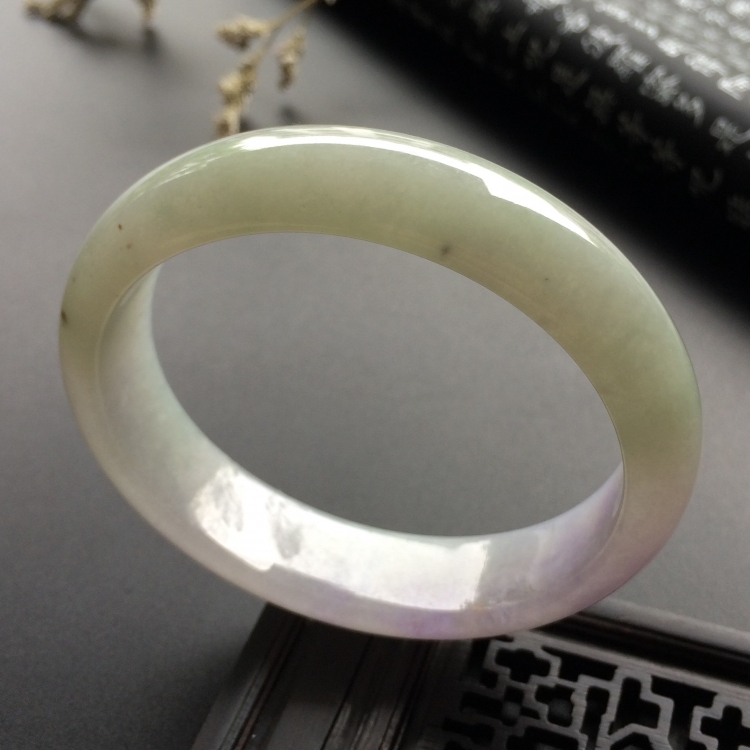 （超值推荐）糯冰种晴水紫罗兰贵妃镯（55mm-47.4mm）