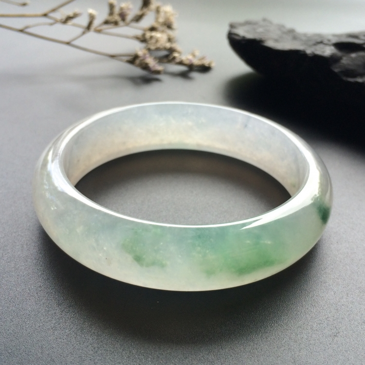（超值推荐）冰种飘花手镯（57.8mm）