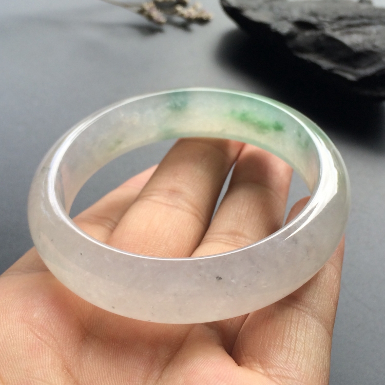 （超值推荐）冰种飘花手镯（57.8mm）