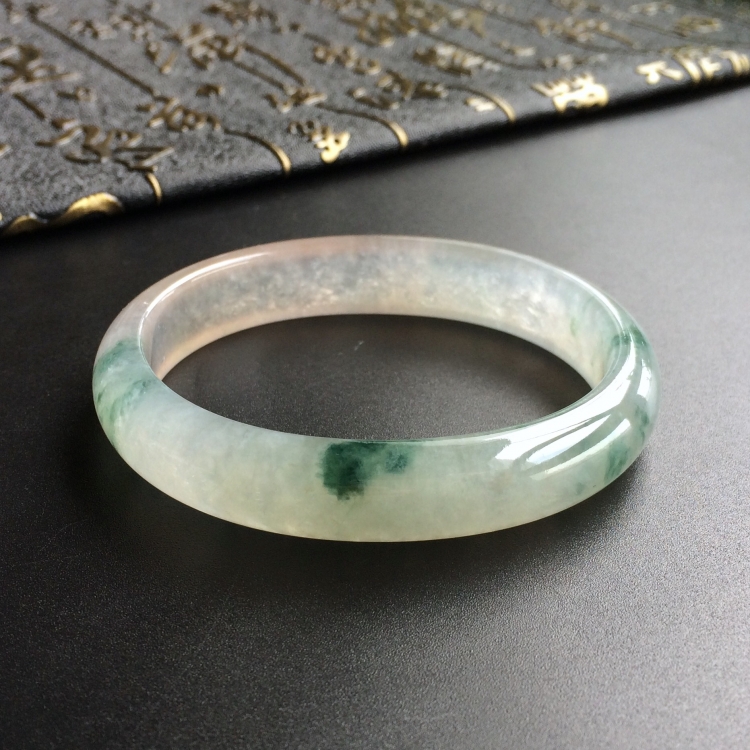 (超值推荐)冰种飘花贵妃镯(56.5mm-48.7mm)