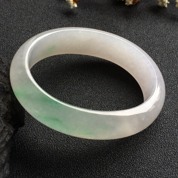 （超值推荐）冰种飘花贵妃镯（54.5mm-45.2mm）