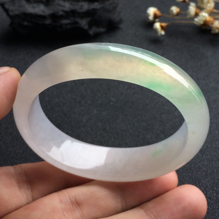 （超值推荐）冰种飘花贵妃镯（54.5mm-45.2mm）