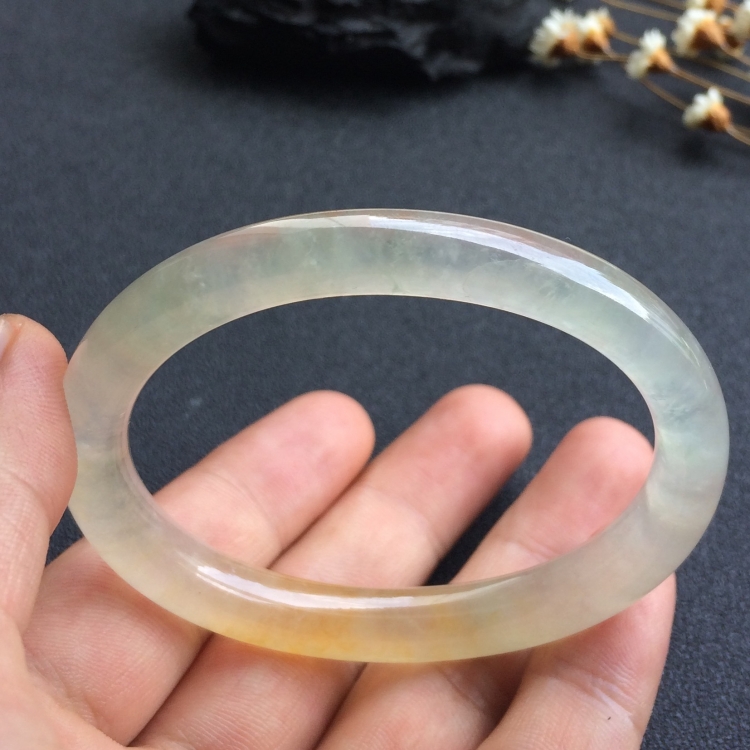（超值推荐）冰种黄翡贵妃镯（55mm-47.1mm）