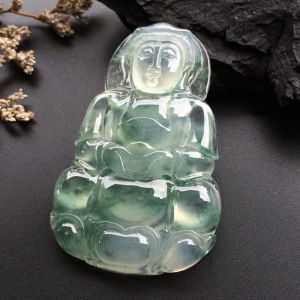 （超值推荐）冰种飘花观音挂件