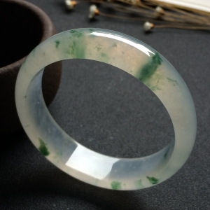 （超值推荐）冰种飘花手镯（56.7mm）