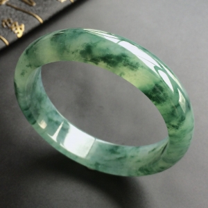 (超值推荐)冰种飘花手镯(56.4mm)