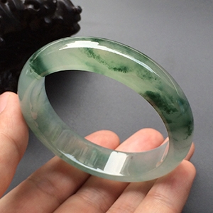 (超值推荐)冰种飘花手镯(57.3mm)