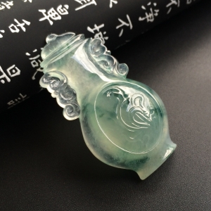 （超值推荐）冰种飘花平平安安挂件