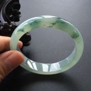 (超值推荐)冰种飘花手镯(57.5mm)